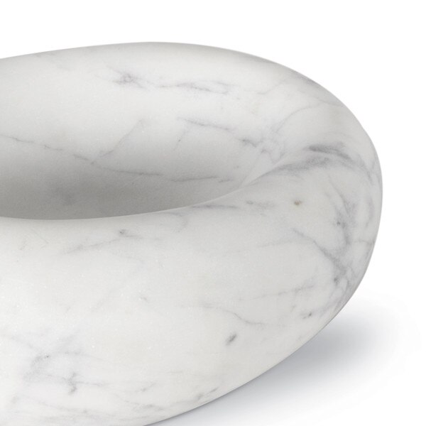 Lagoon Marble Bowl (White) Macro 4
